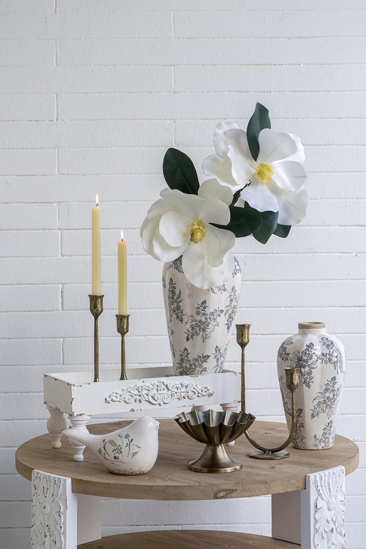 Vintage European Ceramic Accent Vase