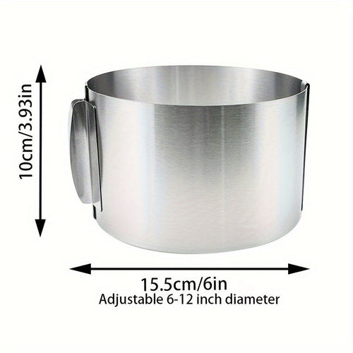 Expandable Stainless Steel Cake Ring Mold Adjustable Baking Tool