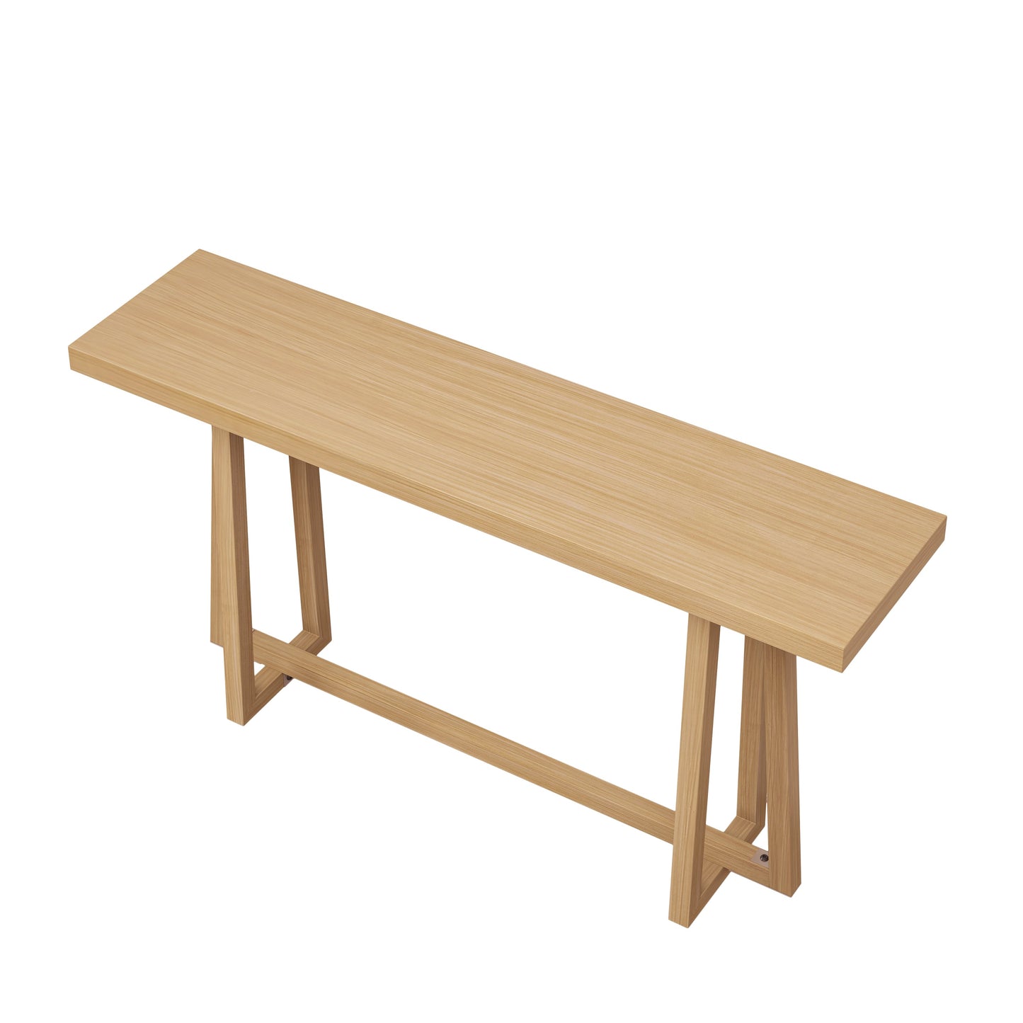 59.84" Console Table - Natural Finish