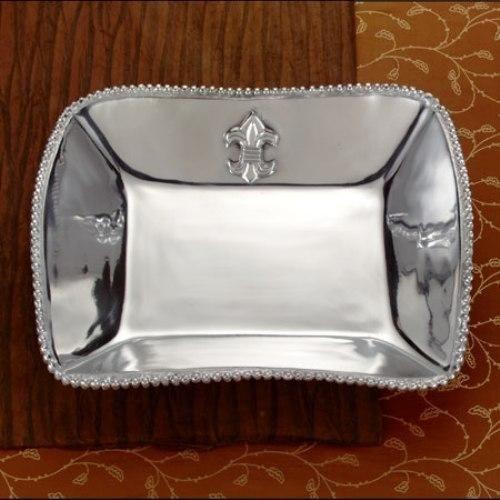 Dinner Bowl in Fleur de Lis Design