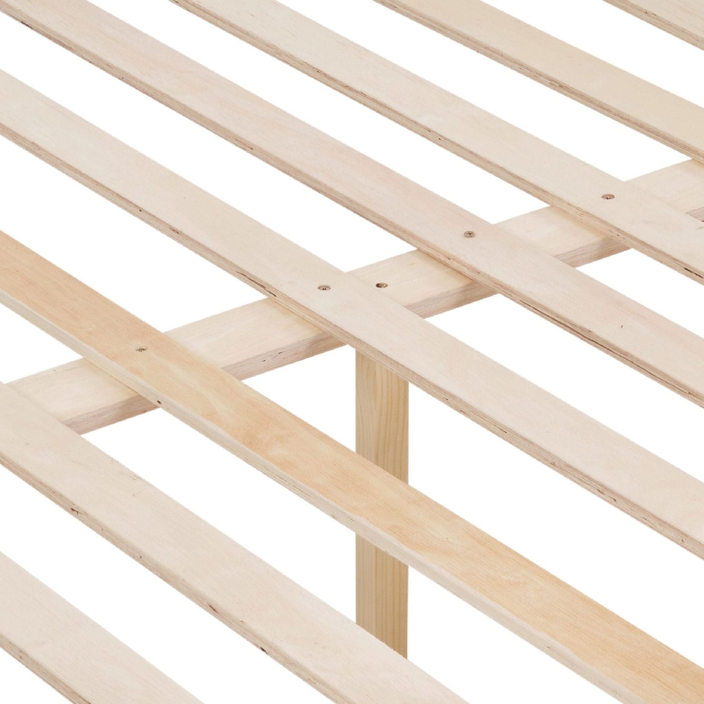 Durable Full Over Full Wood Bunk Bed with Thick Posts, High Guardrail, Ladder, Espresso | Just Better Bunk Beds