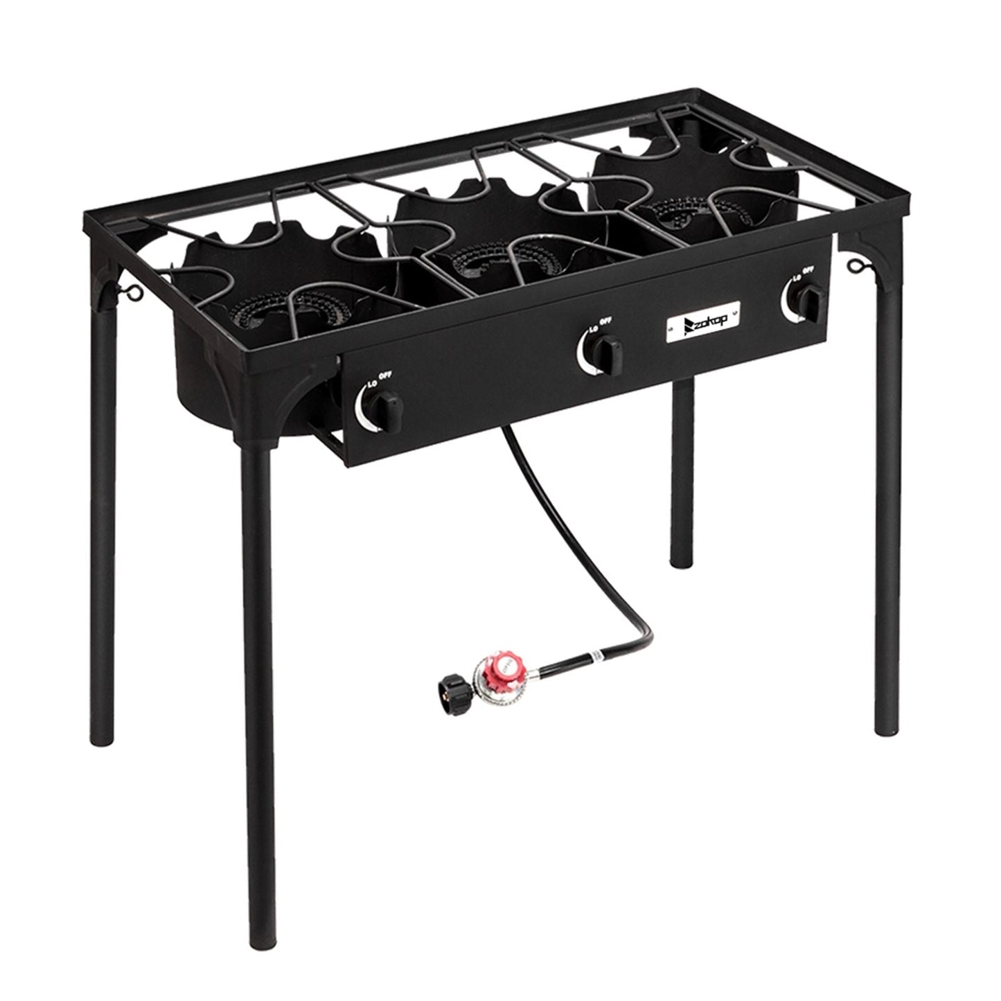 225,000 BTU Outdoor Propane Camp Stove β 3 Burner Cooker