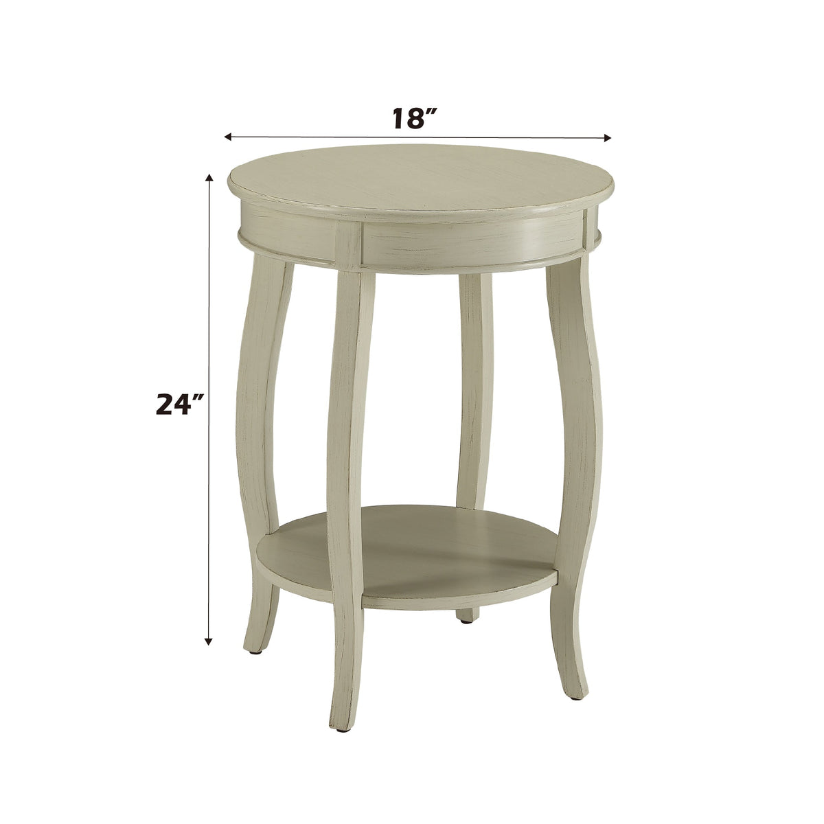 Aberta Antique Round Leg Table