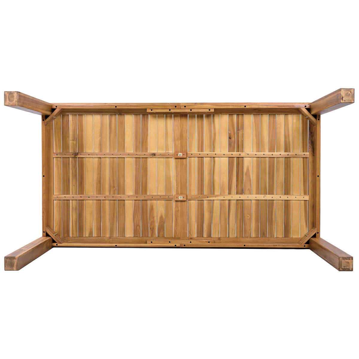 TOPMAX Patio Wooden Dining Table, Outdoor 67"L Rectangular Table