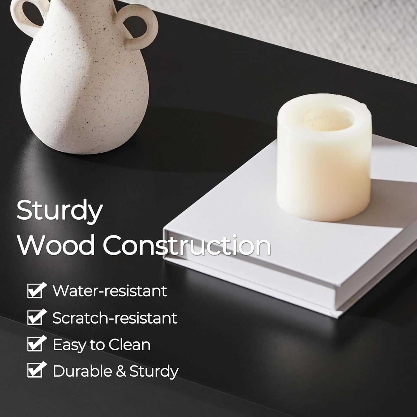 Lift Top Coffee Table With Hidden Compartment 47.5 Inch