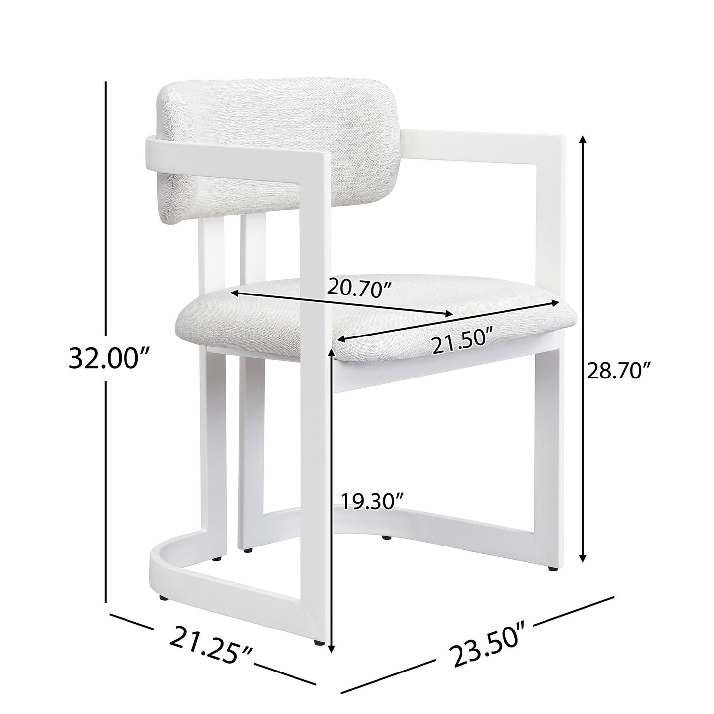 Upholstered Dining Armchairs (Set of 2)