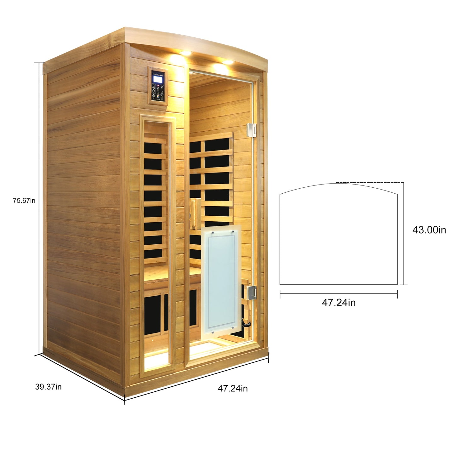 Low EMF Two Person Far Infrared Sauna Room