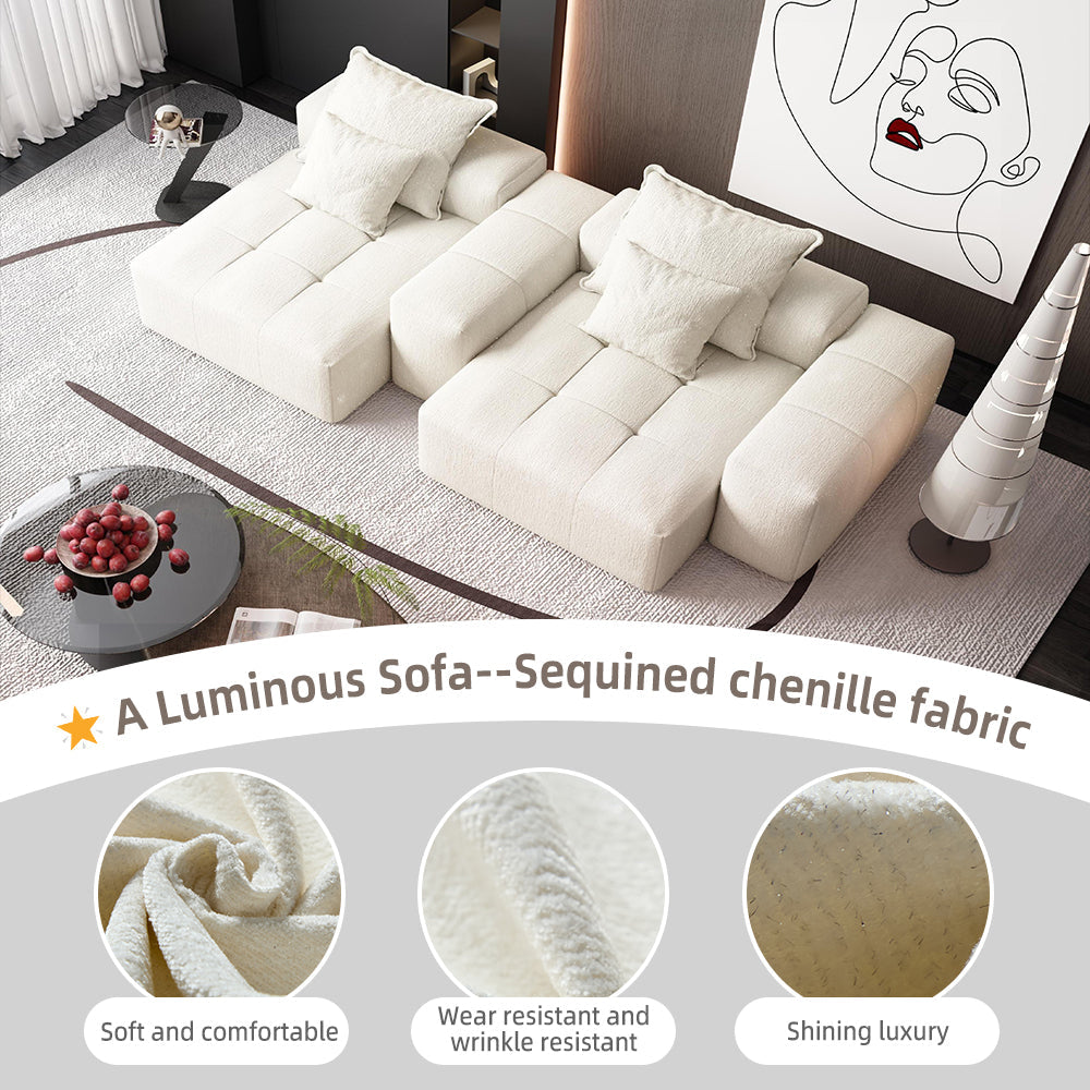 Modern Oversized Modular Sectional Sofa