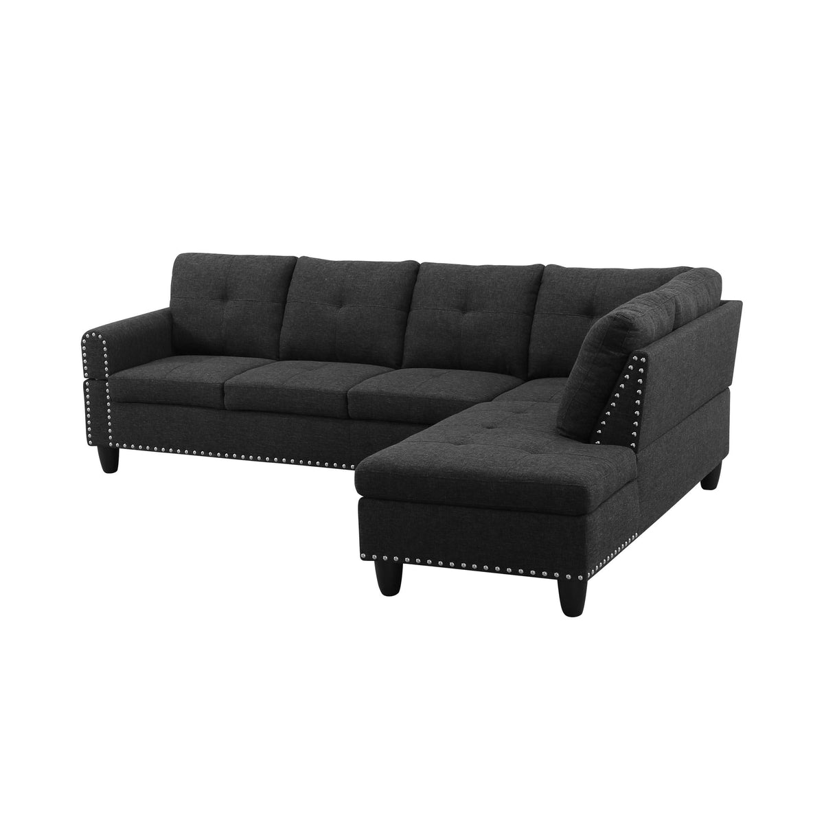 69.5" x 97.5" L-Shaped 2 Pieces Sectional Sofa