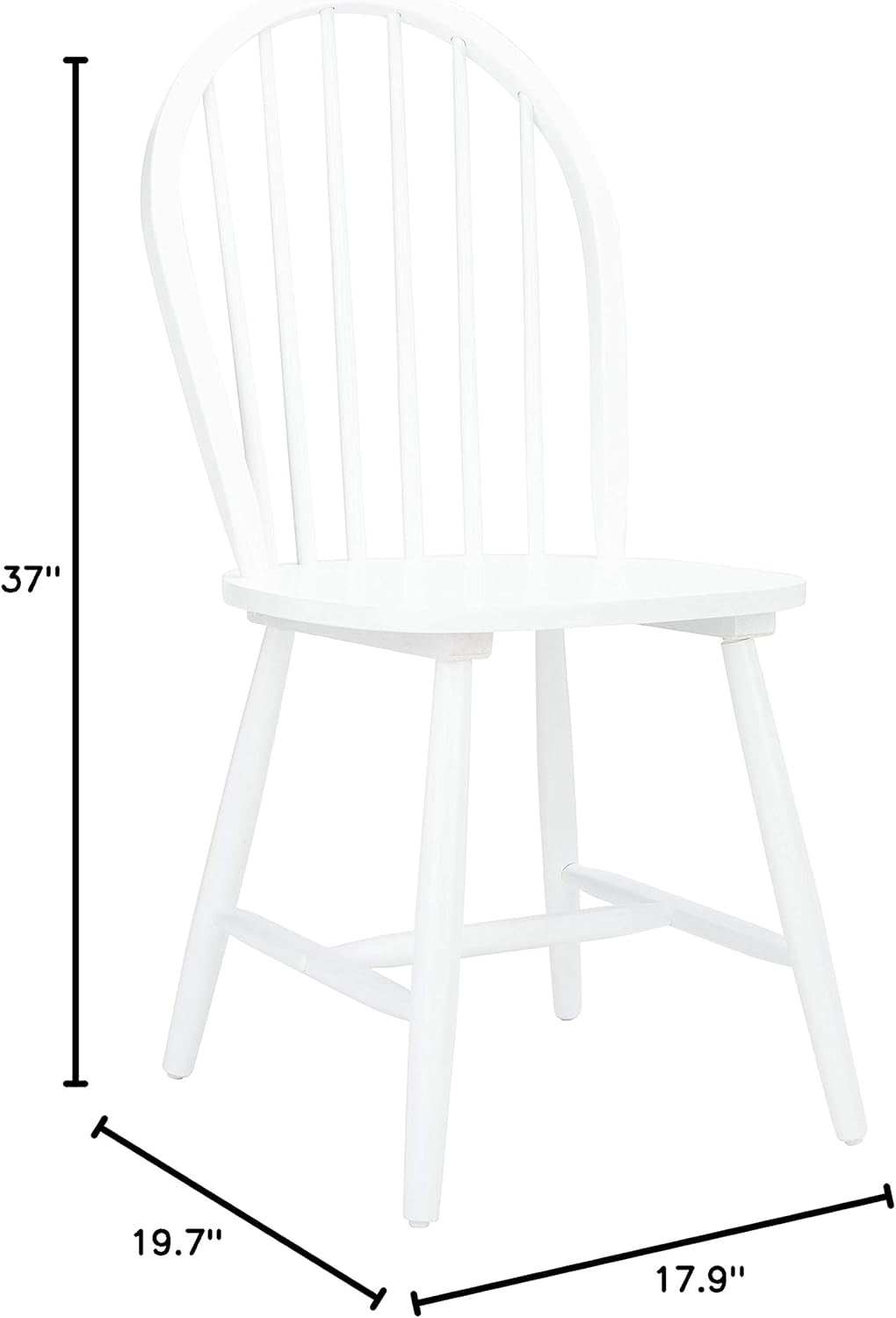 Dining Chairs 18 Inch Spindle Back Set Of Two Farmhouse