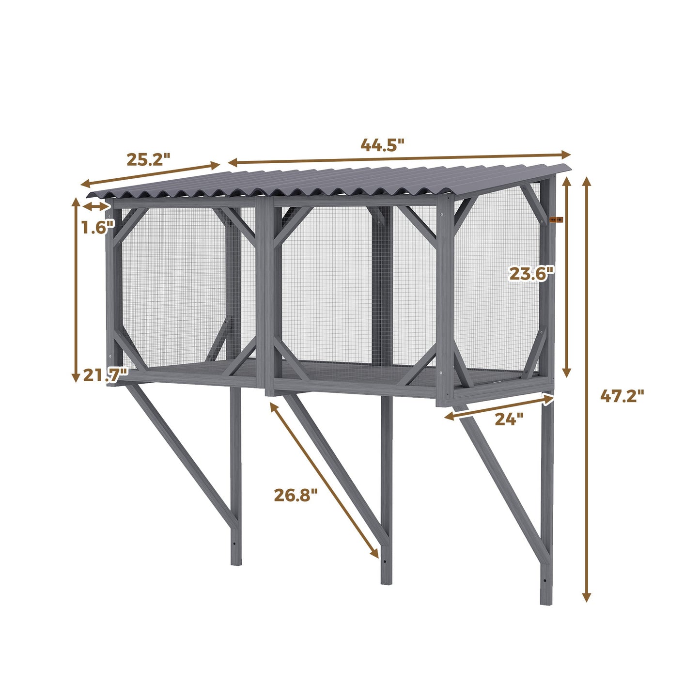 Cat Catio Window Perch for Large Indoor Cats