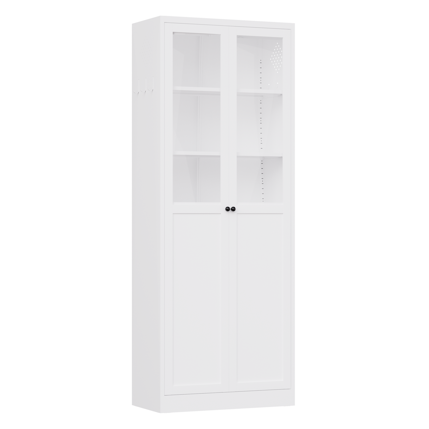 72" Metal Kitchen Pantry Cabinet with Doors & Shelves