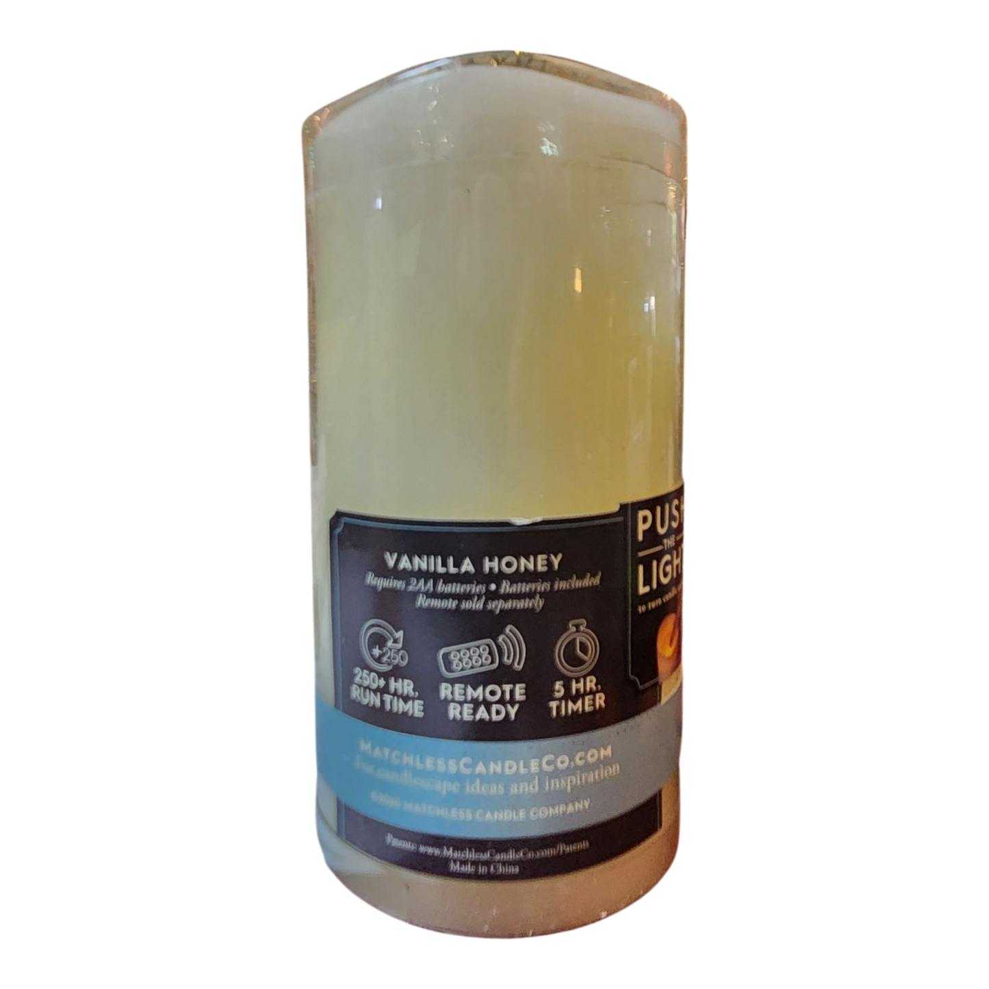 Matchless Vanilla Honey LED Pillar Candle