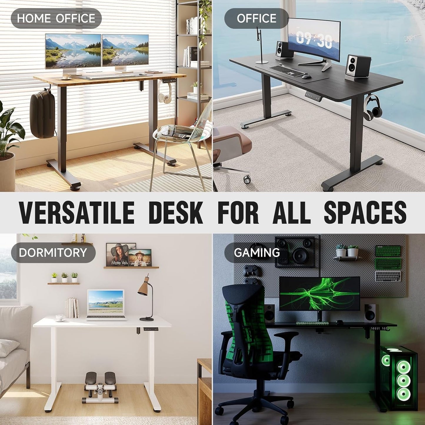 47 Inch Electric Standing Desk Height Adjustable Ergonomic
