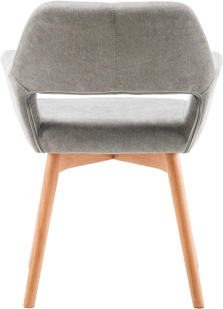 Mid Century Modern Upholstered Accent Chair Gray No Wheels