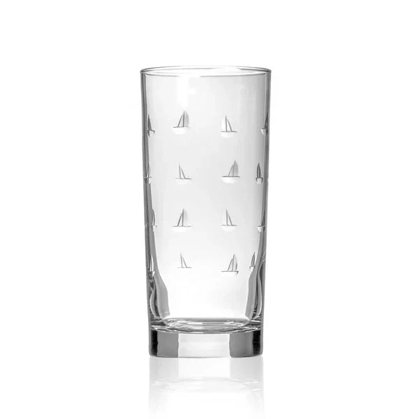 Etched Highball Glass- 5 Styles