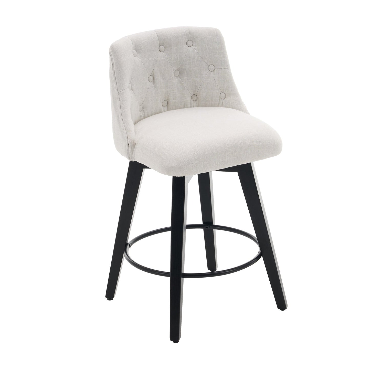 007-360° Swivel Bar Stools Set of 2