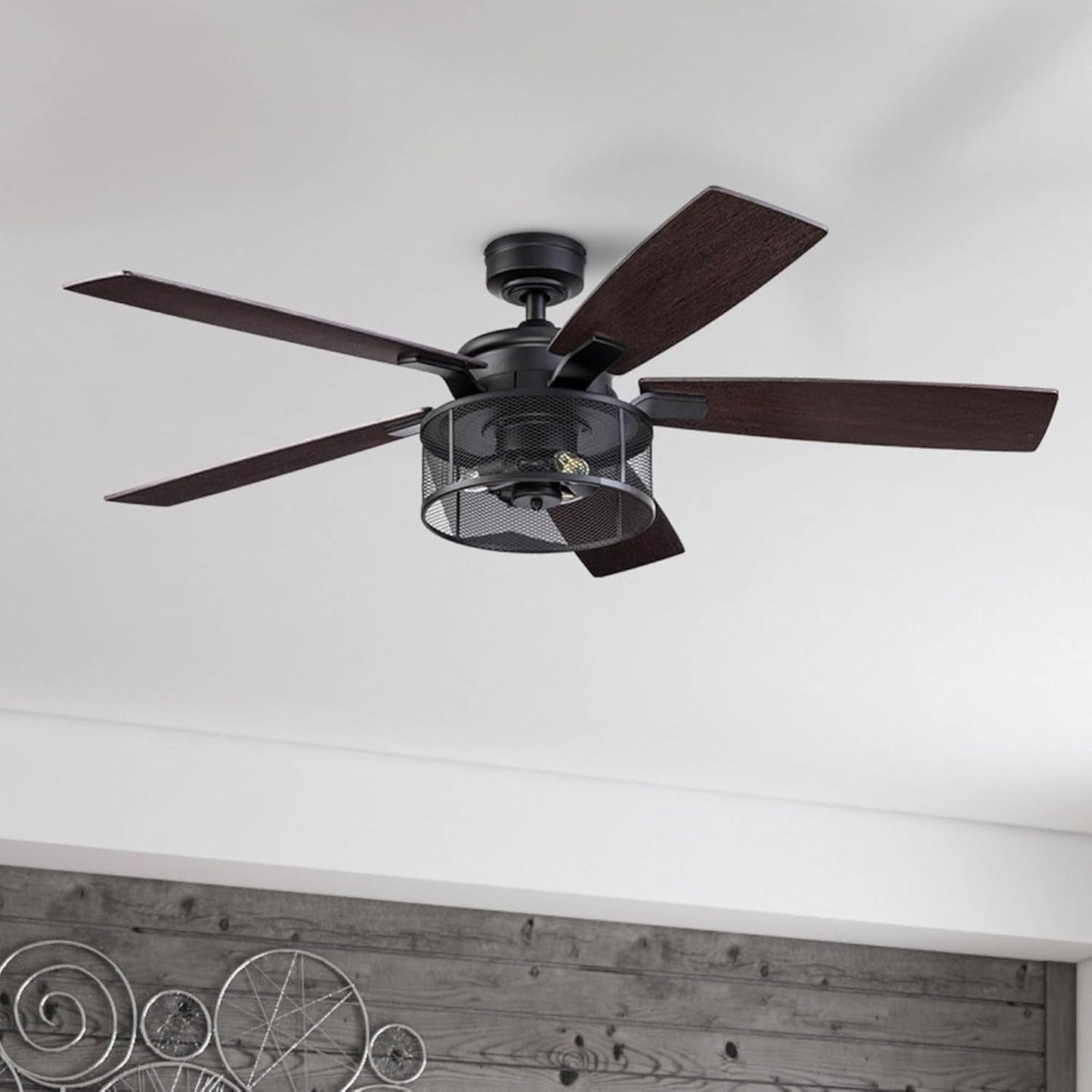 IndustrialStrength 52 Inch Ceiling Fan With LED Light