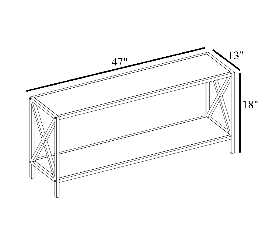 Xena 47" Metal Industrial TV Stand