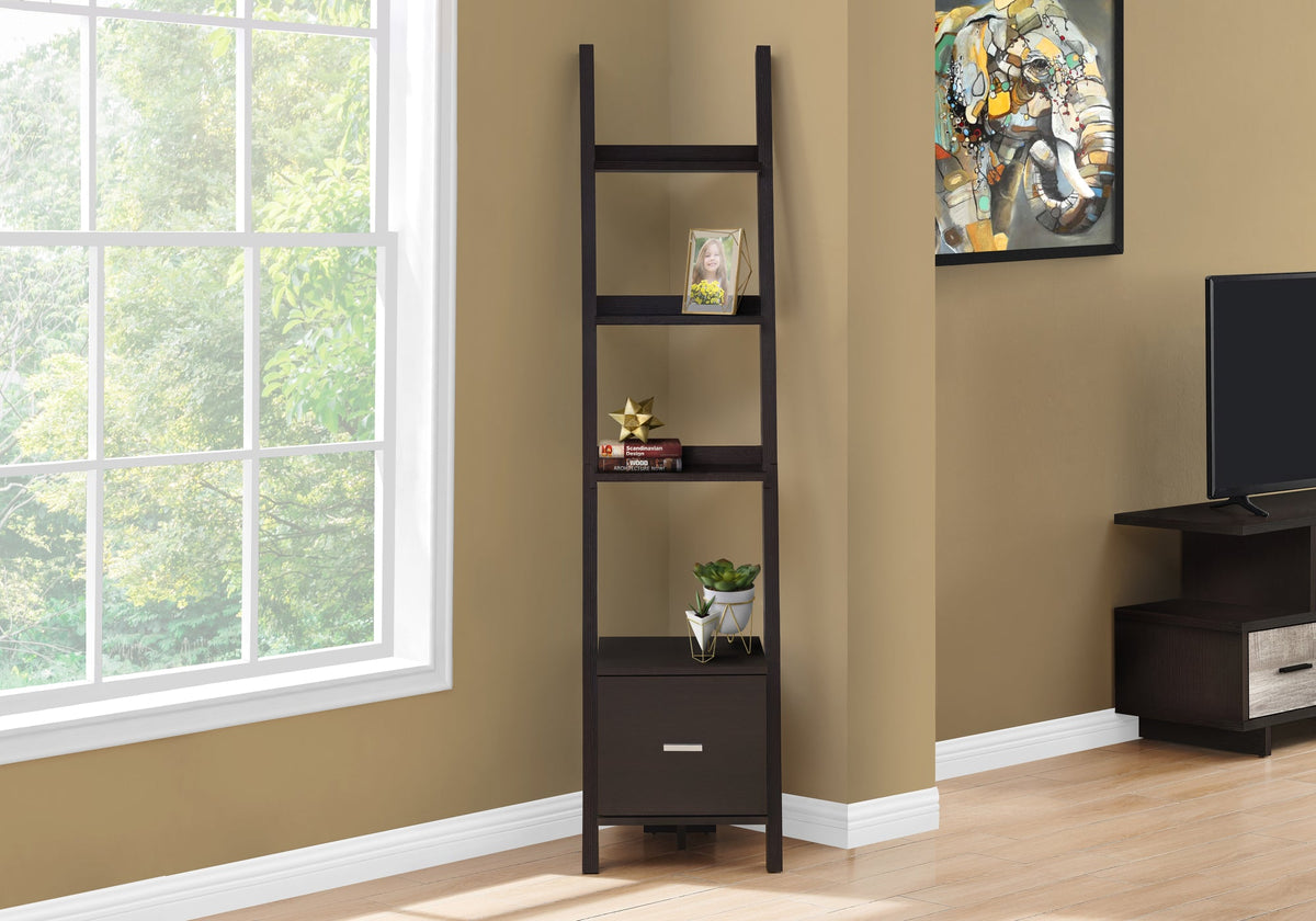 Stylish Corner Bookshelf - Perfect For Office & Bedroom