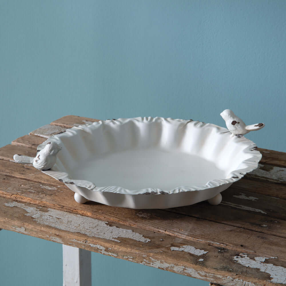 French Country Decorative Bird Dish