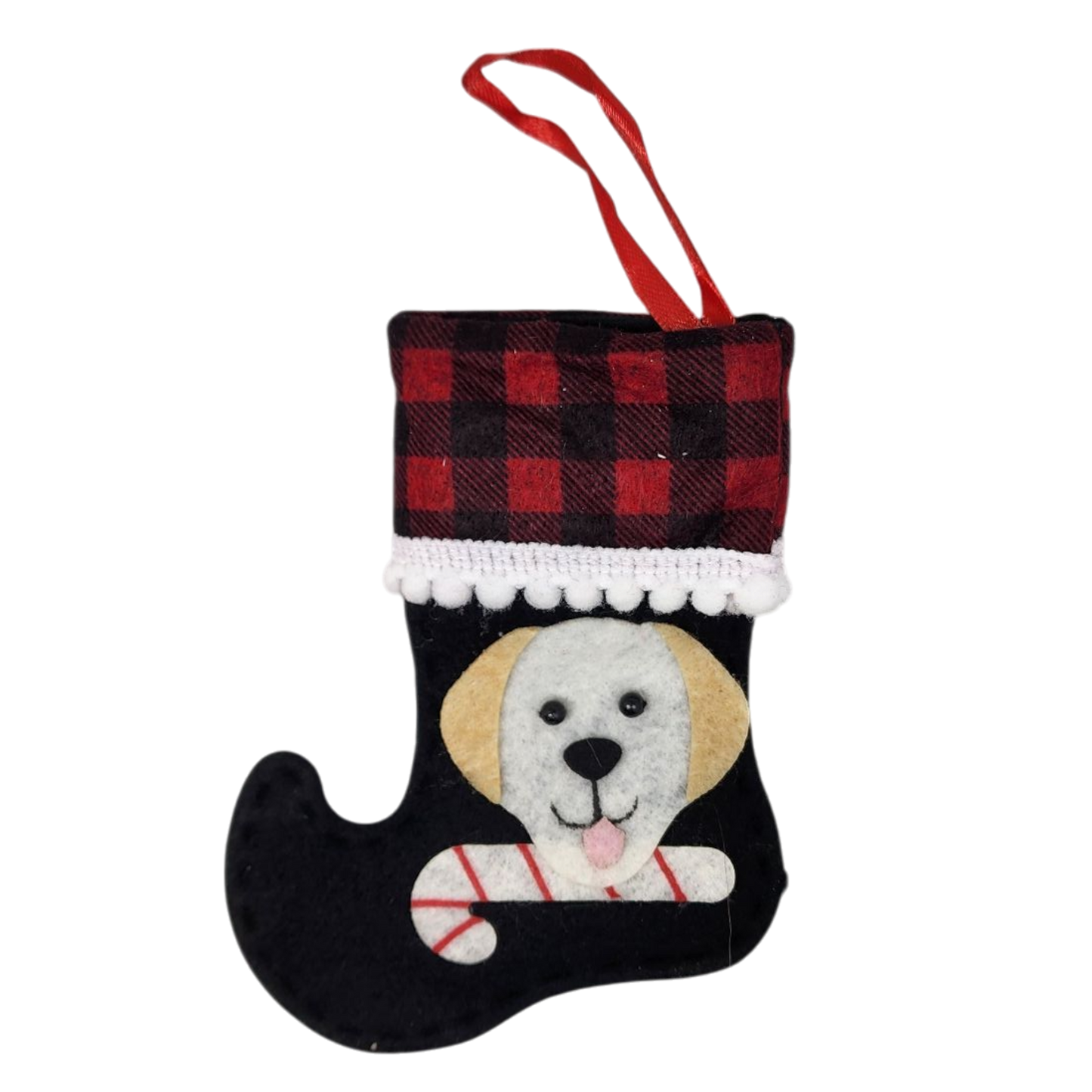 Doggie Mini Stocking Ornament - Lab