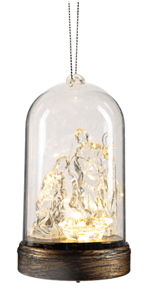Light Up Nativity Scene Ornament - Final Sale