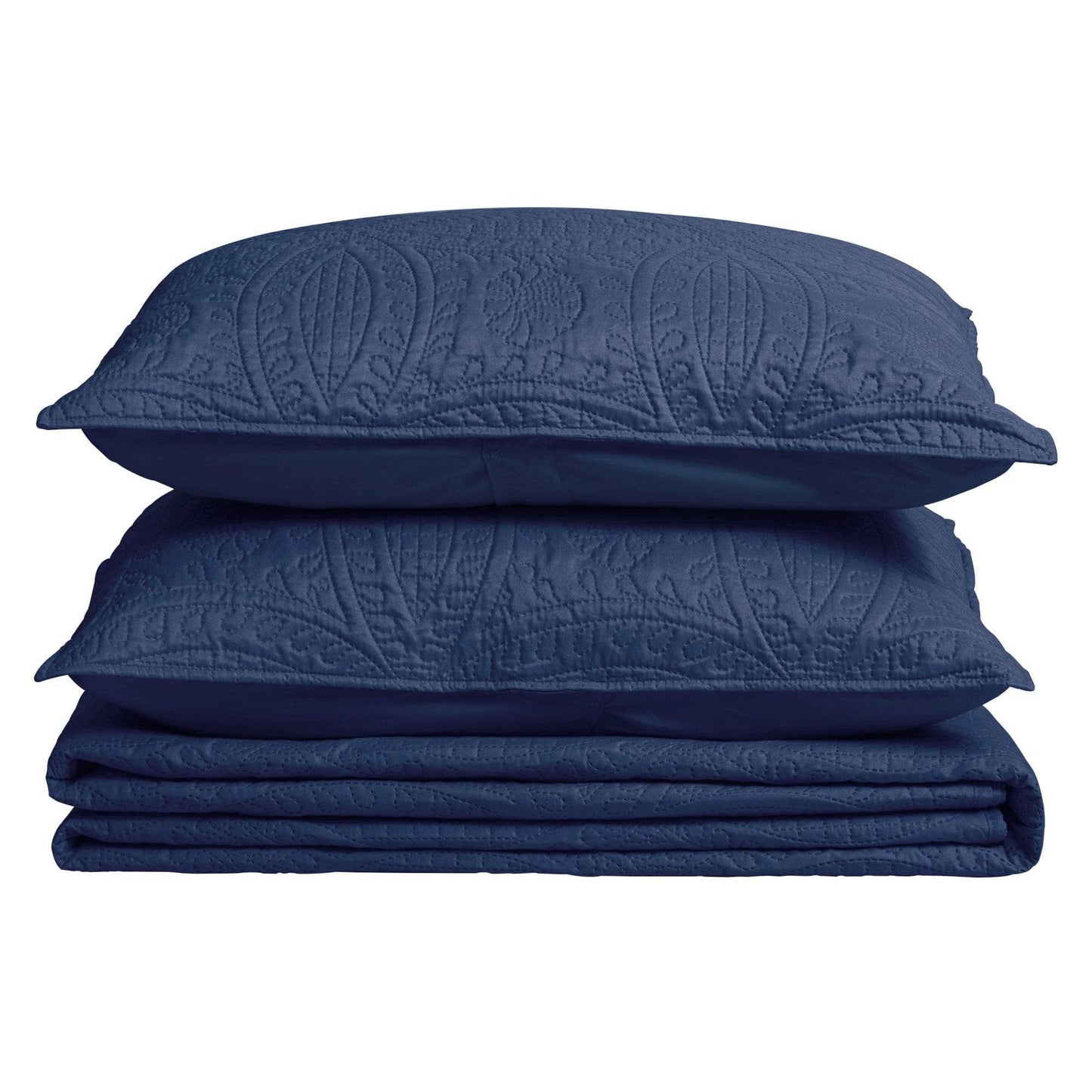 3-Piece Oversized Medallion Quilt Set - Clara Collection