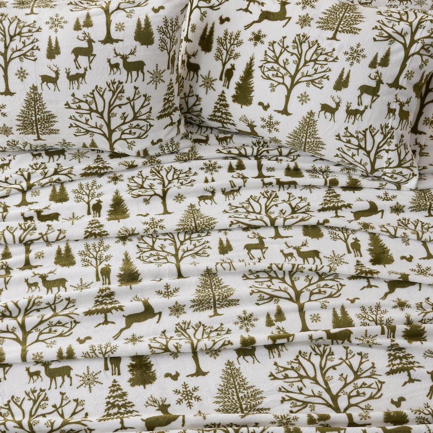 4-Piece Printed Plush Sheet - Velvet Luxe Collection