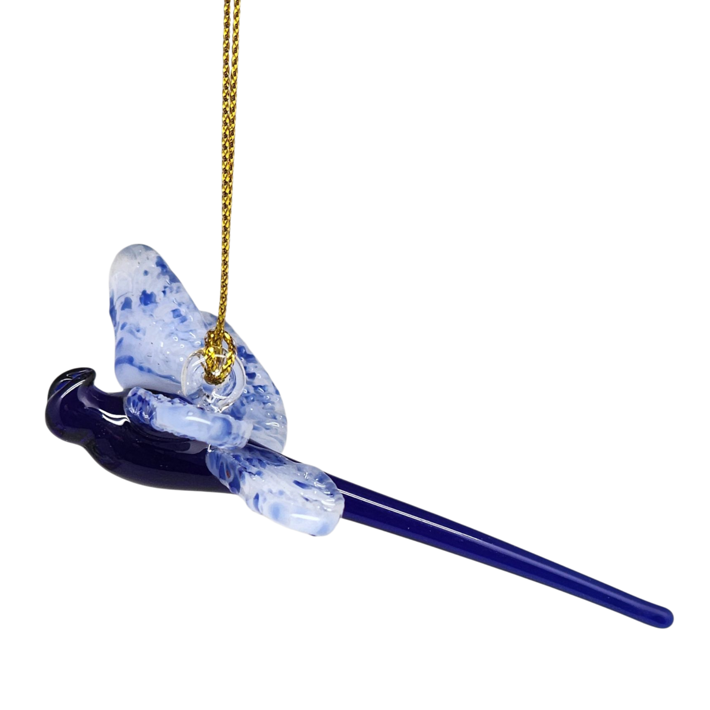 Egyptian Glass Dragonfly Ornament - Blue