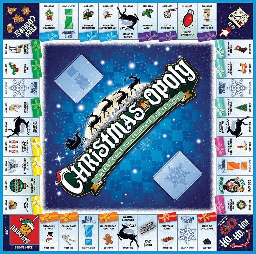 Christmas Opoly Board Game