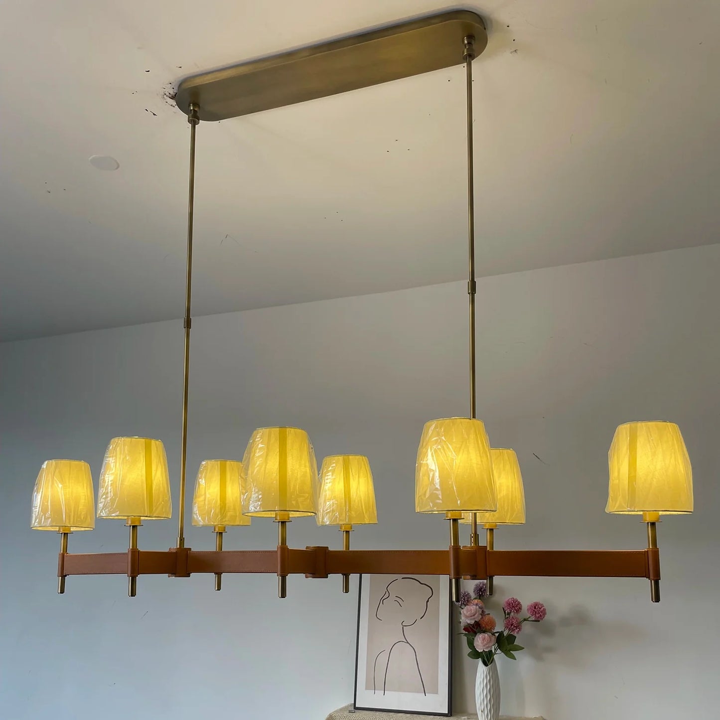 Hastings Leather Chandelier