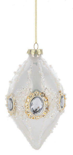 Elegant Vintage Jewel Glass Ornament -
