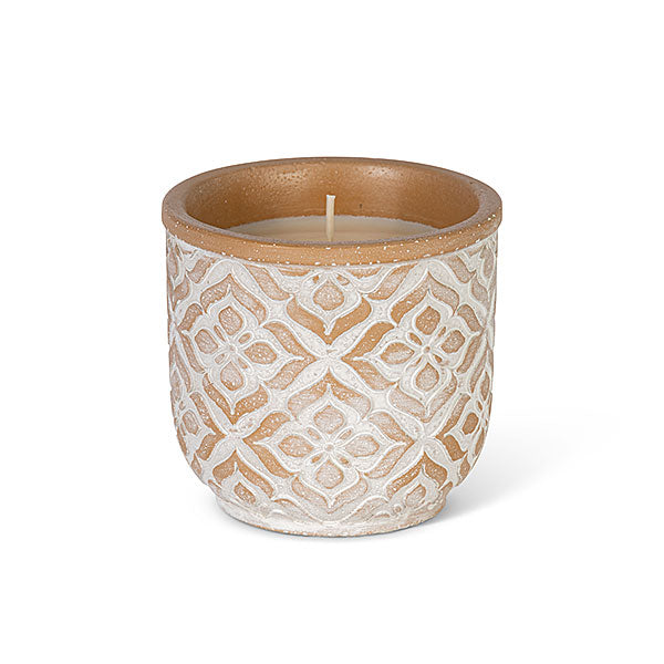 Candle in a Earthenware Jar - 3.5 Inch - Sandalwood