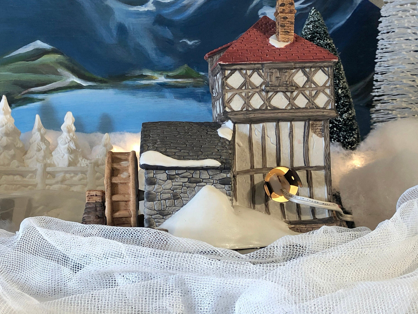 Christmas Village House Department 56 Blythe Pond 1786 Water Mill.