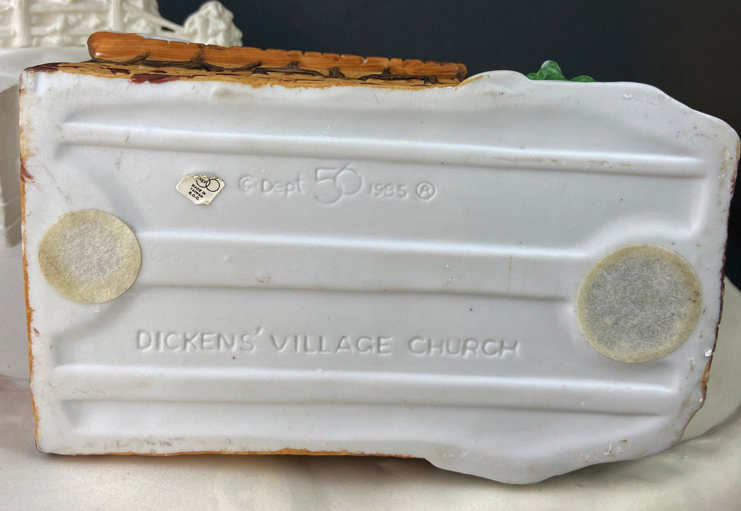 Christmas Village Accessories by Department 56. Illuminated Village Church. Dickens Village Series.