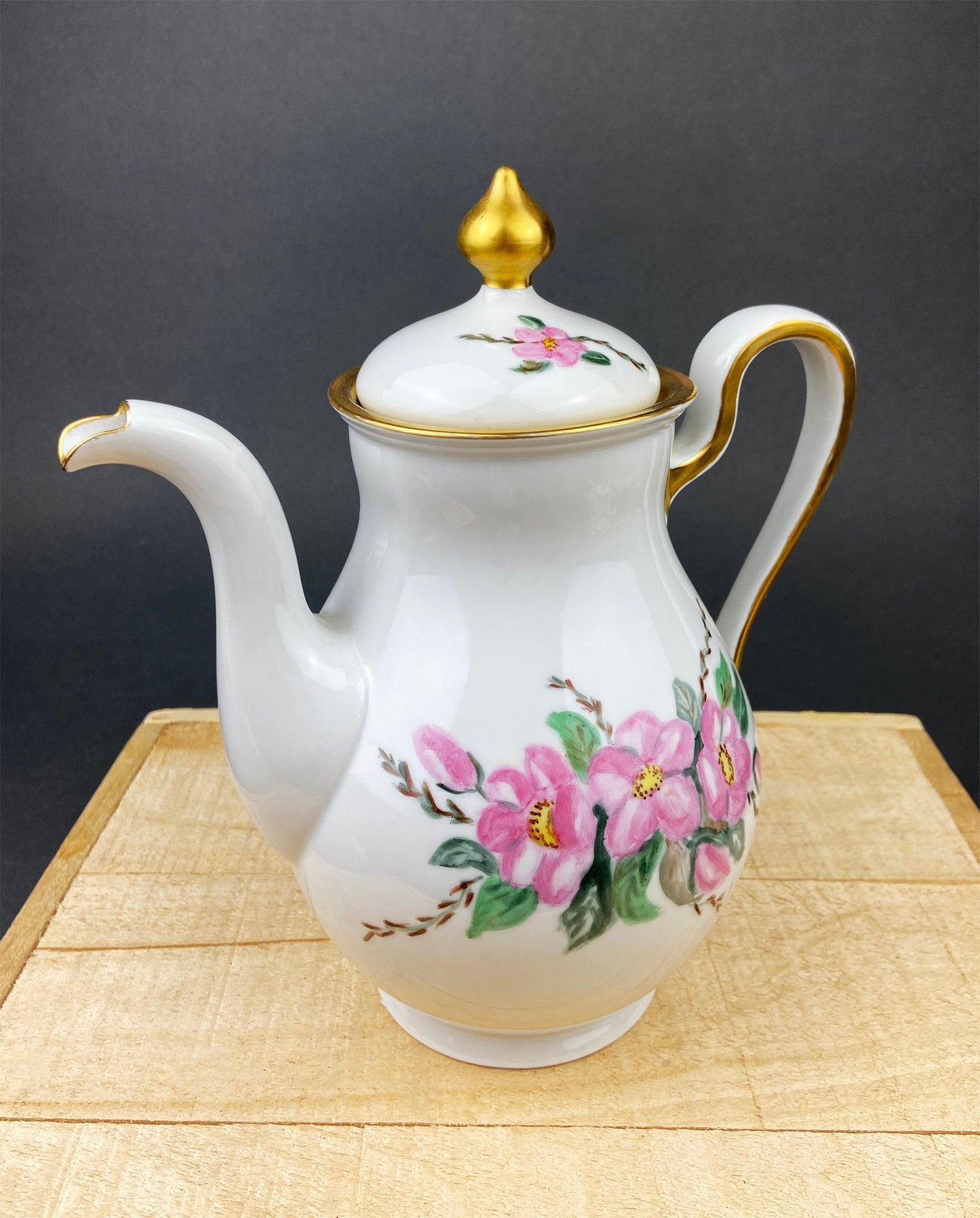 Vintage White Tea Pot and Sugar Bowl. Real English Ironstone by WM Adams and Sons. Micratex, England.