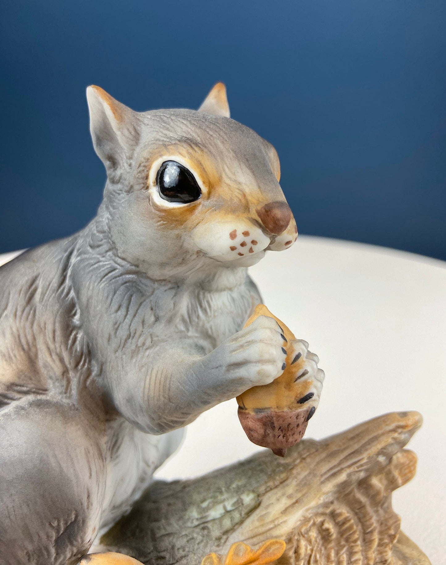 Hand-Painted Sweetheart Chipmunks. Masterpiece Porcelain by HOMCO. Fall Home & Retail Decoration. Modern Farmhouse. Table Centerpiece.