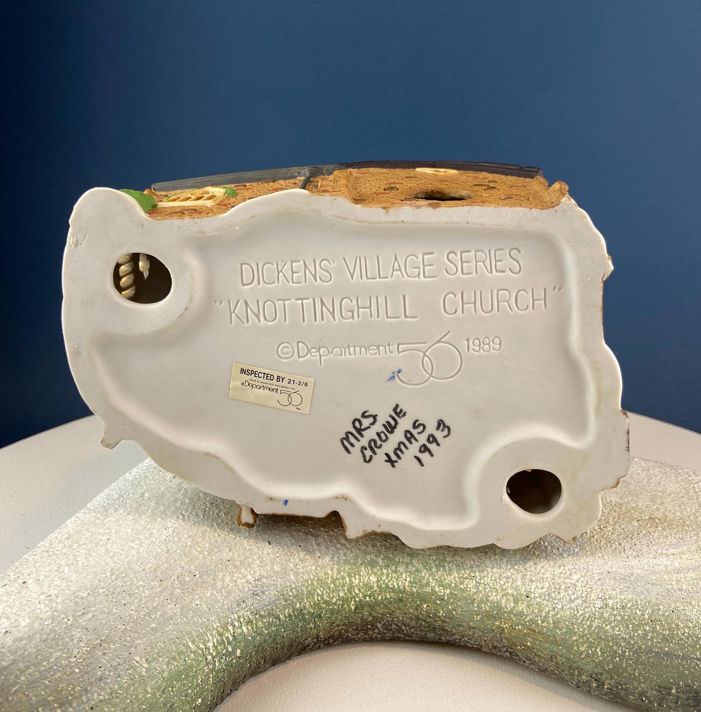 Knottinghill Church by Department 56. Dickens Village Series. Porcelain Illuminated House. Home Retail Seasonal Decor. Gift for Him or Her.