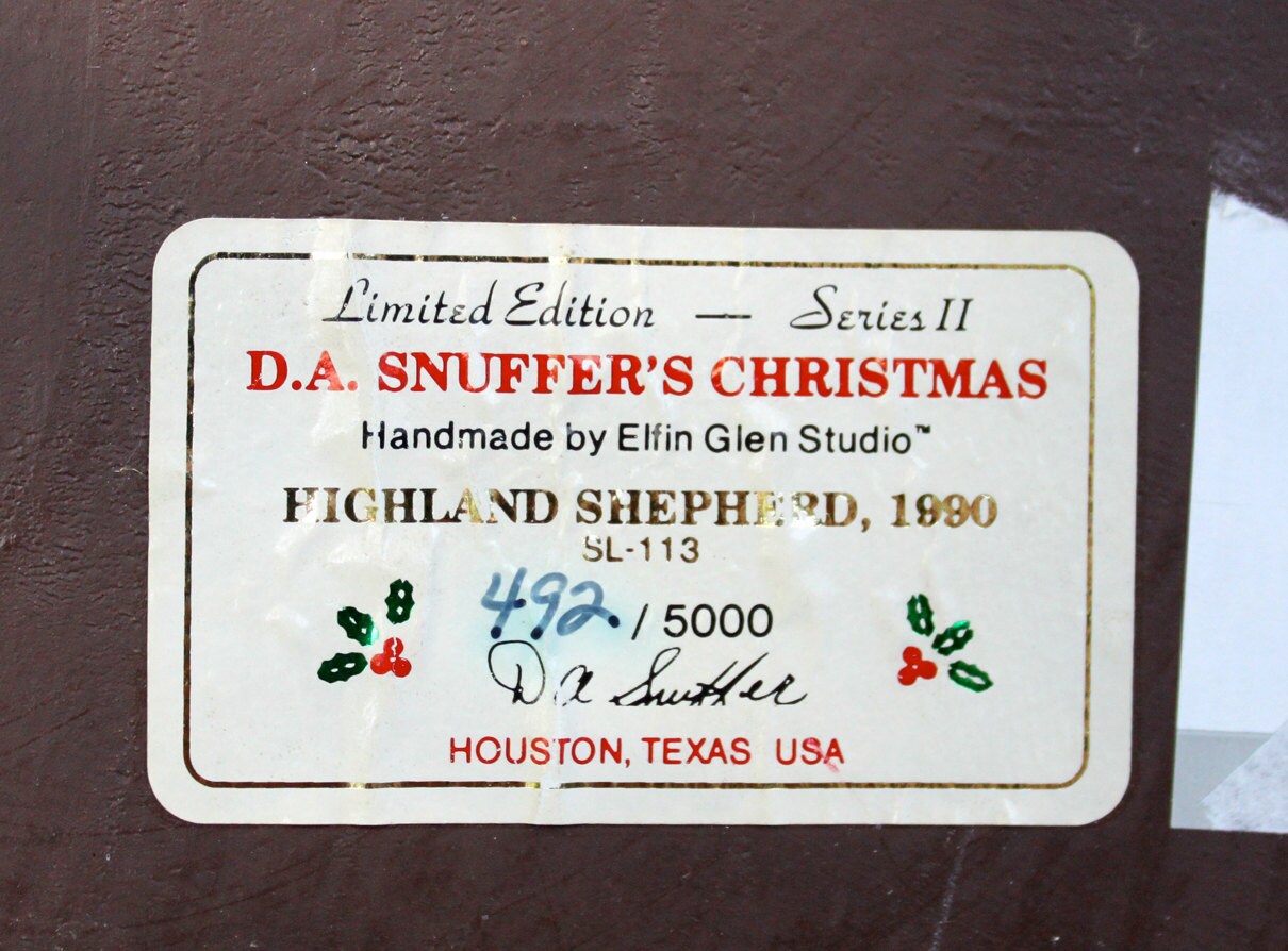 Christmas Village Bank with Lights - Hand made & Painted Holiday Decoration