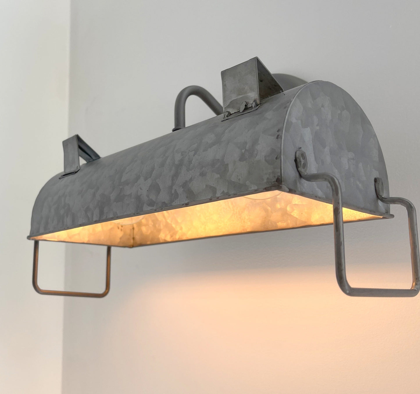 Industrial Galvanized Farmhouse Vanity Light