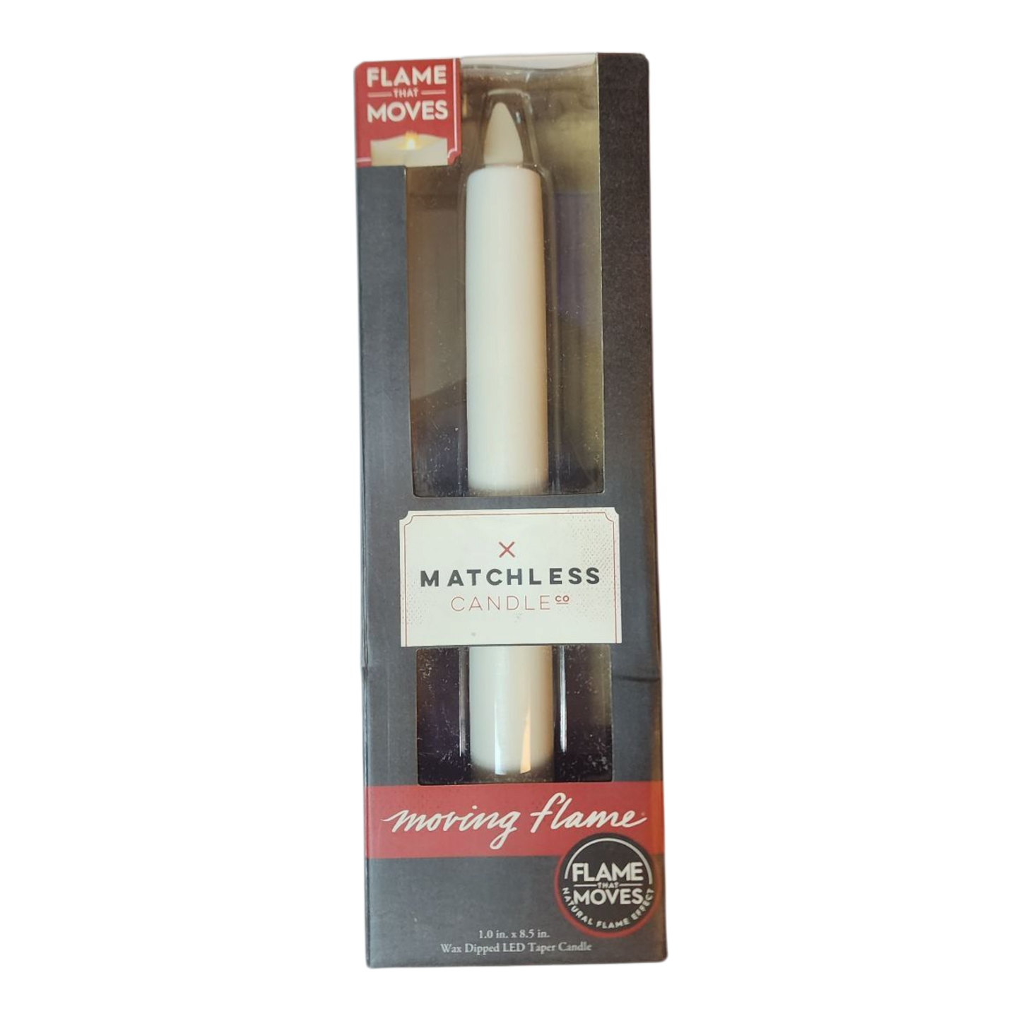 Matchless Candle Moving Flame Taper Candle