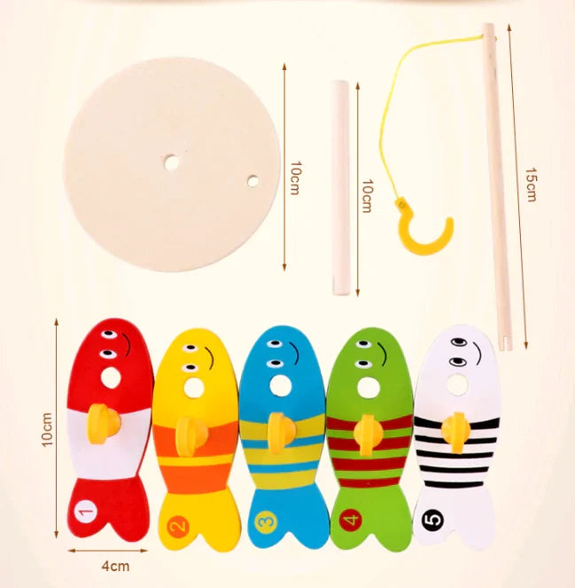 Wooden Fishing Toy Set