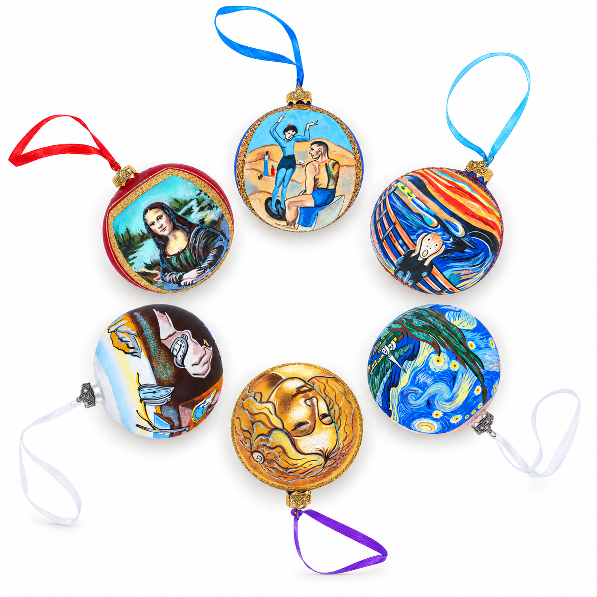 1883 Pierre-Auguste Renoir "Landscape on the Coast, near Menton" Glass Ball Christmas Ornament 4 Inches