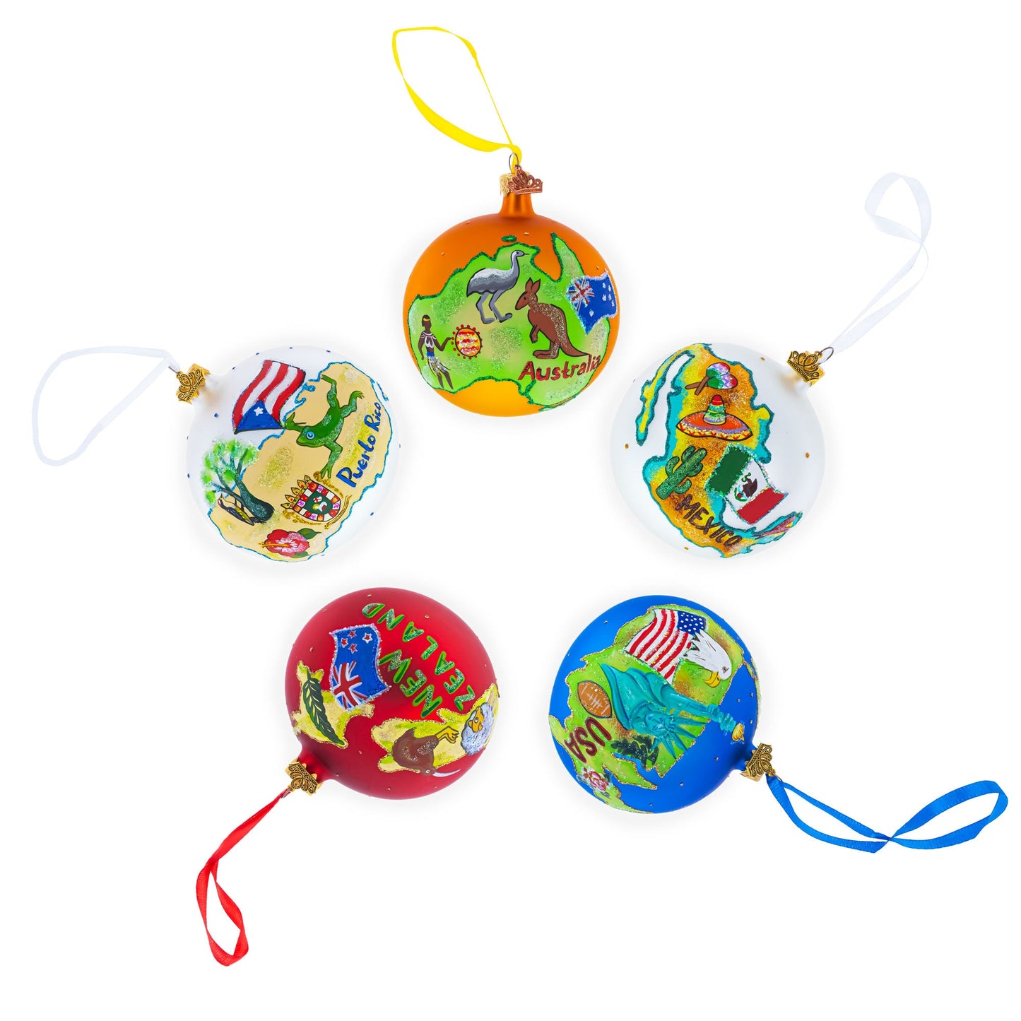 San Francisco, California Glass Ball Christmas Ornament 4 Inches