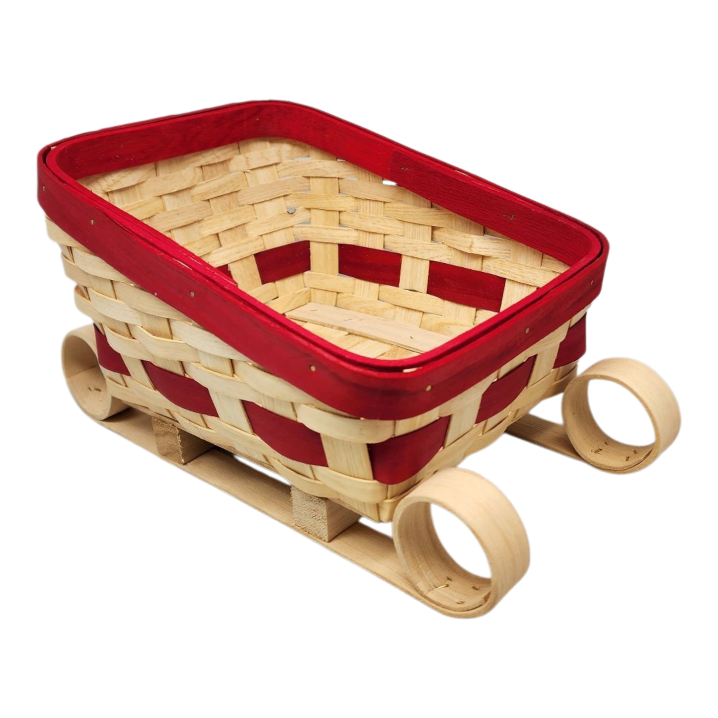 Festive Sleigh-Shaped Basket