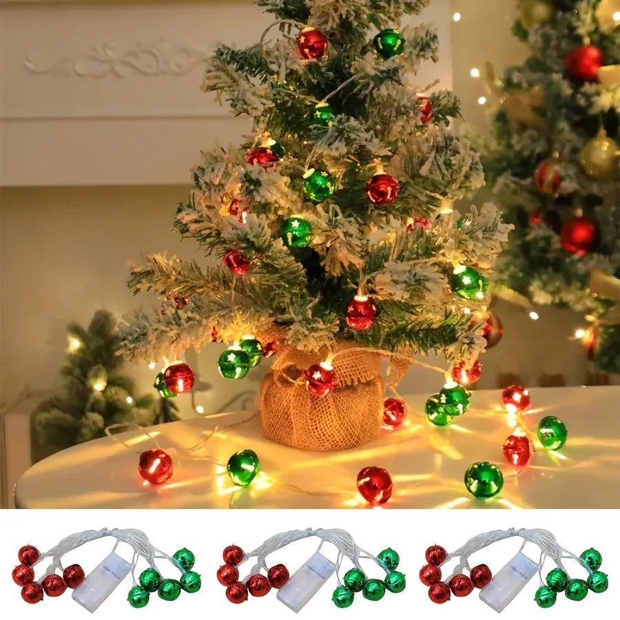 LED Bell Light Strand, 2m Long, 10 Lights for Home and Christmas Decor