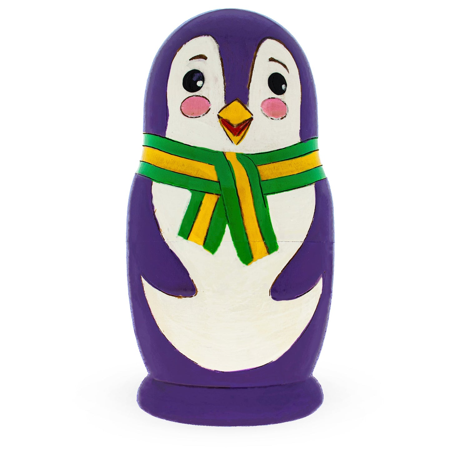 Set of 3 Penguin Family Wooden Nesting Dolls