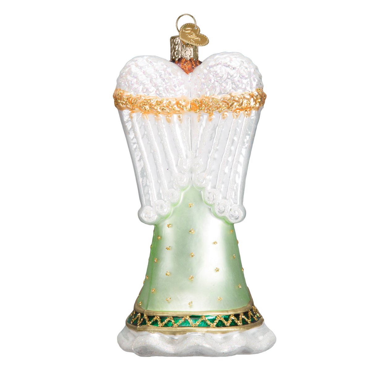 Irish Angel Glass Blown Ornament