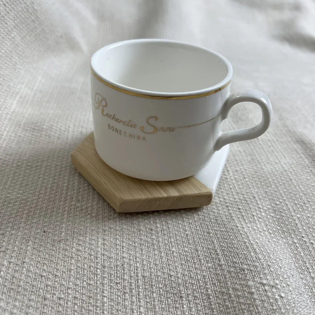 Marble Wood Coasters - Hexagon Tabletop Protectors